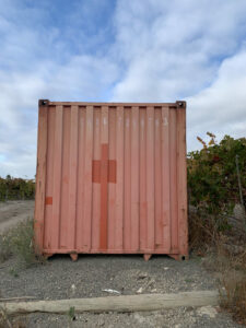 Shipping container for sale - back view