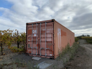 Shipping container for sale - front view