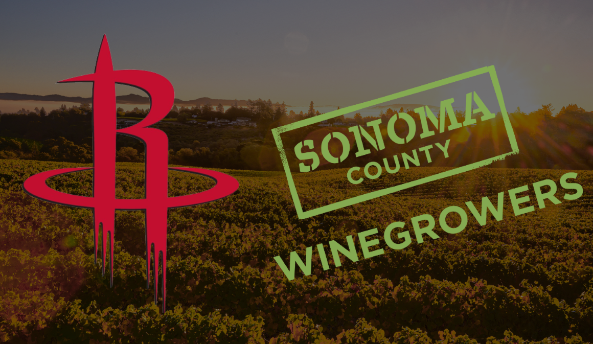 Sonoma County Winegrowers and Houston Rockets logos