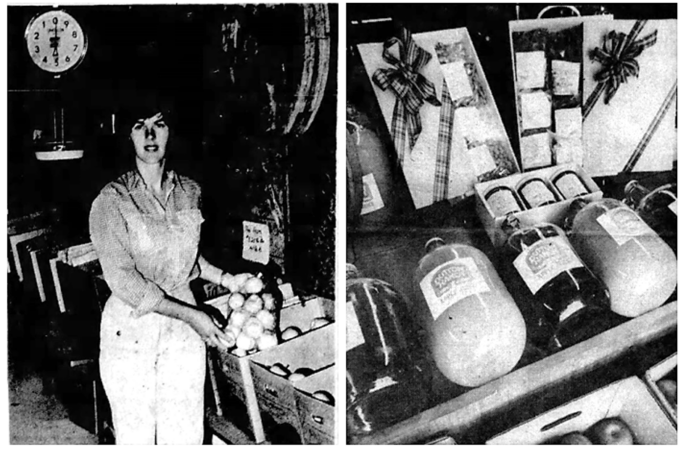 Old newspaper photos showing the legacy of Gail Dutton's fruit stand
