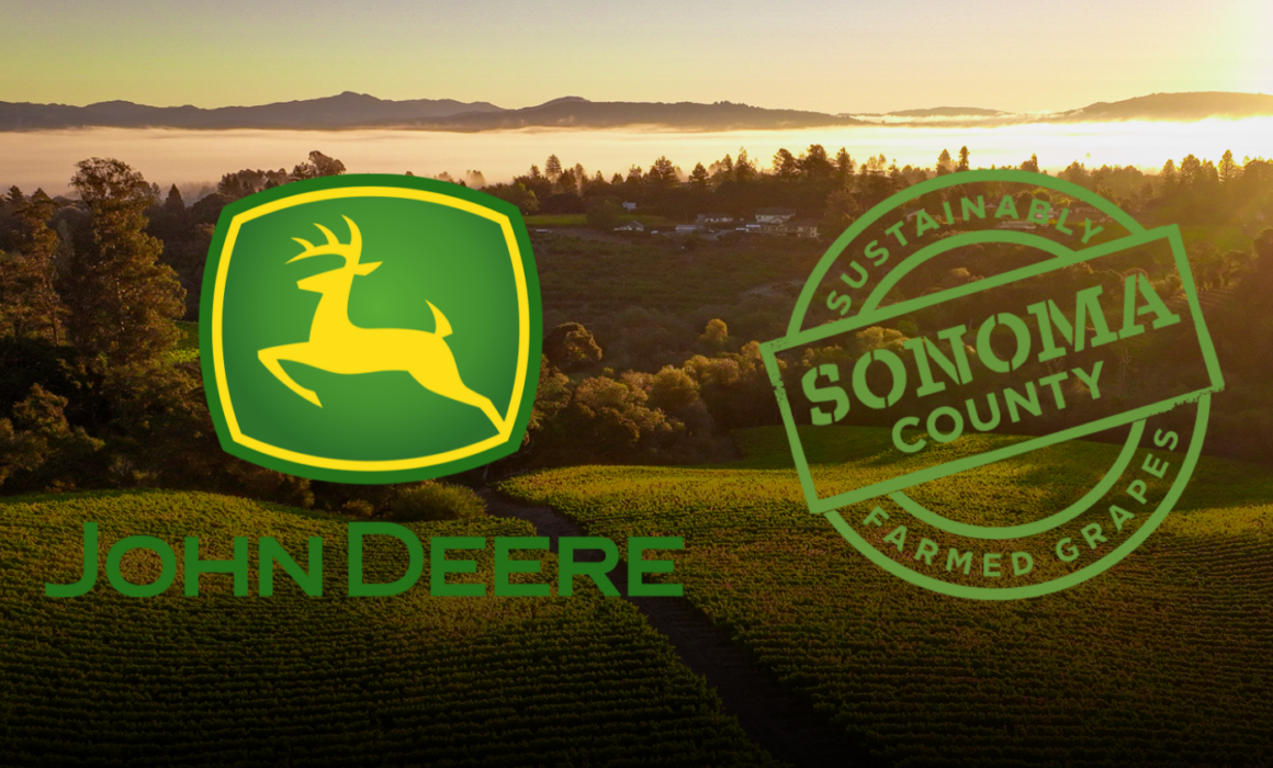 John Deere and Sonoma County Winegrowers logos