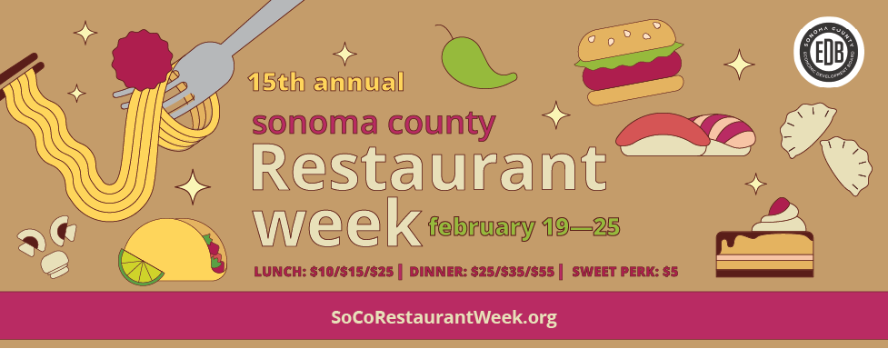 Sonoma County Restaurant Week event promo